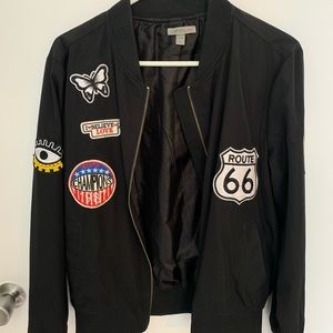 Bomber Jacket with Patches
